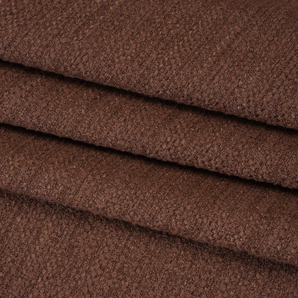 Textured Recycled Polyester Woven - Mulberry Boucle Stripes - British Imported Textured Recycled Polyester Woven - Mulberry Boucle Stripes - British Imported