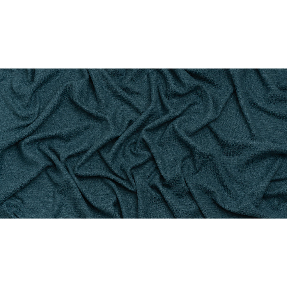 Textured Recycled Polyester Woven - Ocean Boucle Stripes - British Imported Textured Recycled Polyester Woven - Ocean Boucle Stripes - British Imported
