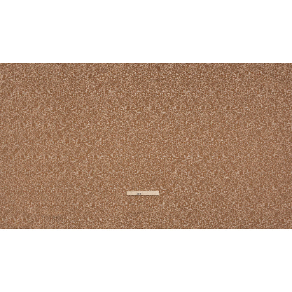 Recycled Polyester Jacquard - Ginger Little All-Over Spots - British Imported Recycled Polyester Jacquard - Ginger Little All-Over Spots - British Imported