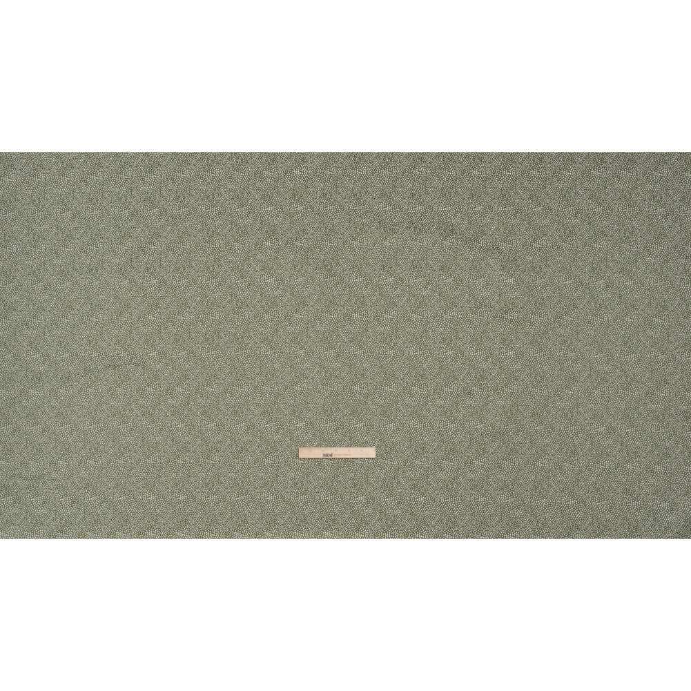 Recycled Polyester Jacquard - Moss Little All-Over Spots - British Imported Recycled Polyester Jacquard - Moss Little All-Over Spots - British Imported