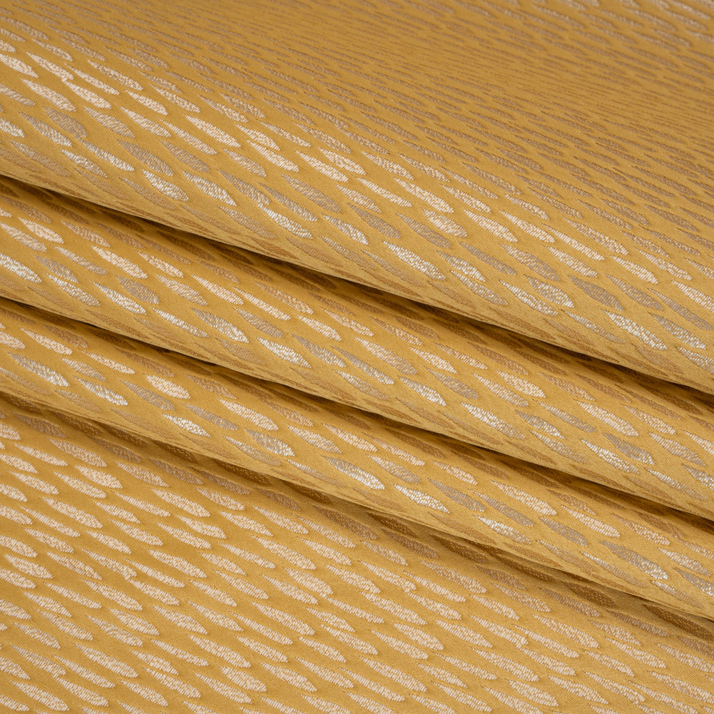Luminous Drapery Jacquard - Buttercup Raindrops - British Imported Luminous Drapery Jacquard - Buttercup Raindrops - British Imported