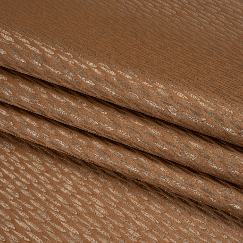 Luminous Drapery Jacquard - Rust Raindrops - British Imported Luminous Drapery Jacquard - Rust Raindrops - British Imported