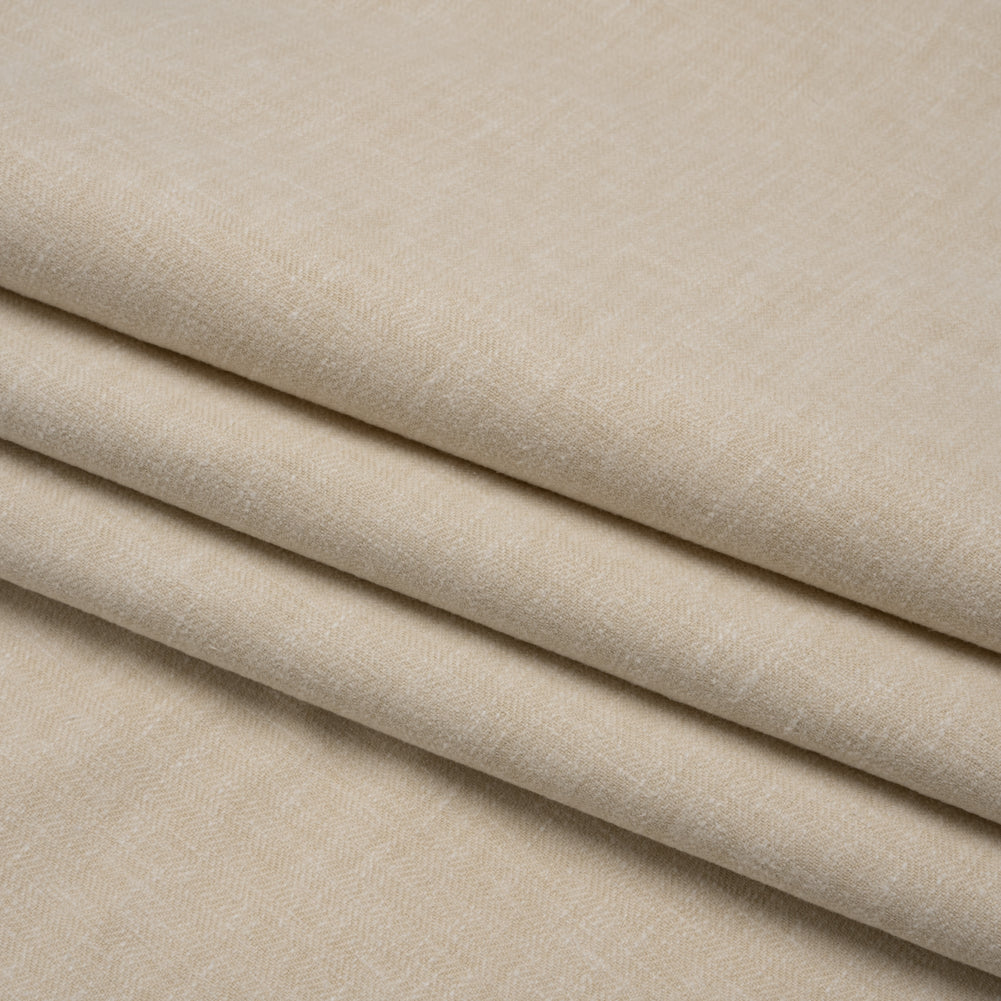 Recycled Polyester Drapery Woven - Sand - British Imported Recycled Polyester Drapery Woven - Sand - British Imported