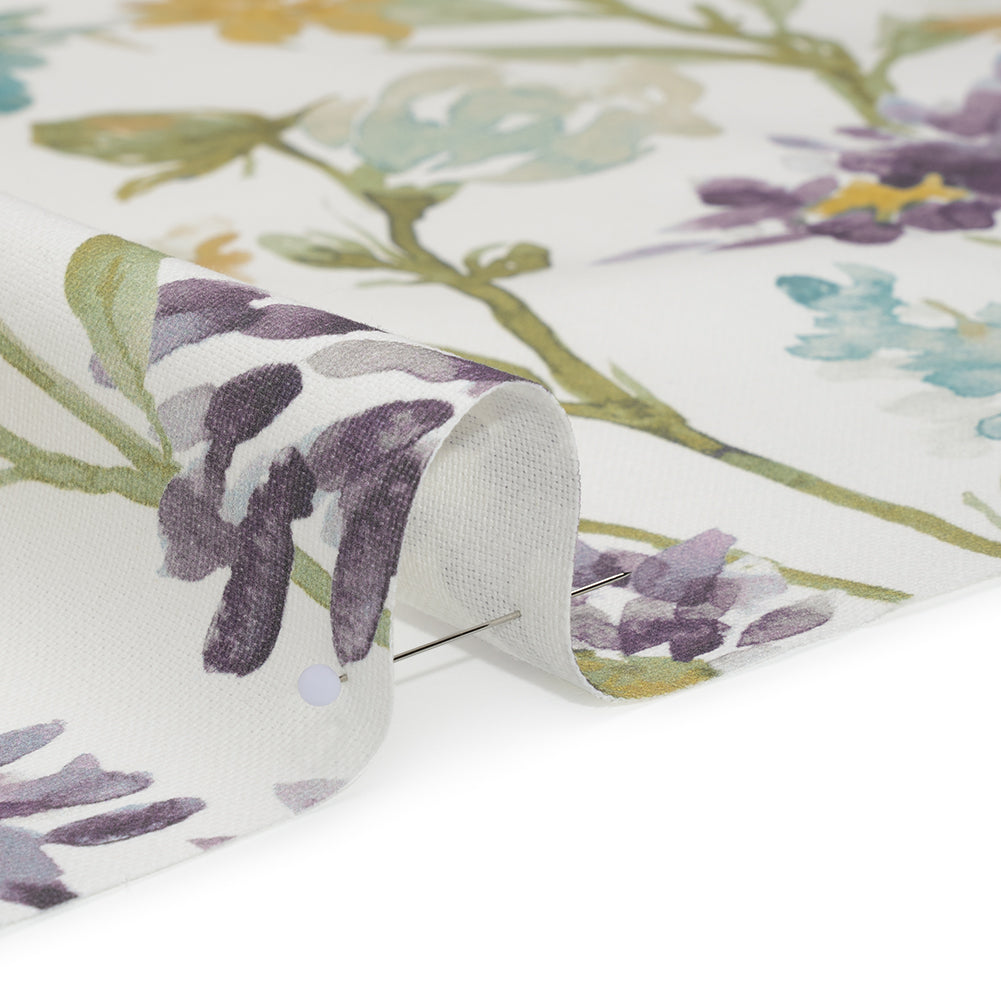 Lienzo de algodón estampado - Jardín de acuarela de brezo en flor - Importado de Gran Bretaña Lienzo de algodón estampado - Jardín de acuarela de brezo en flor - Importado de Gran Bretaña