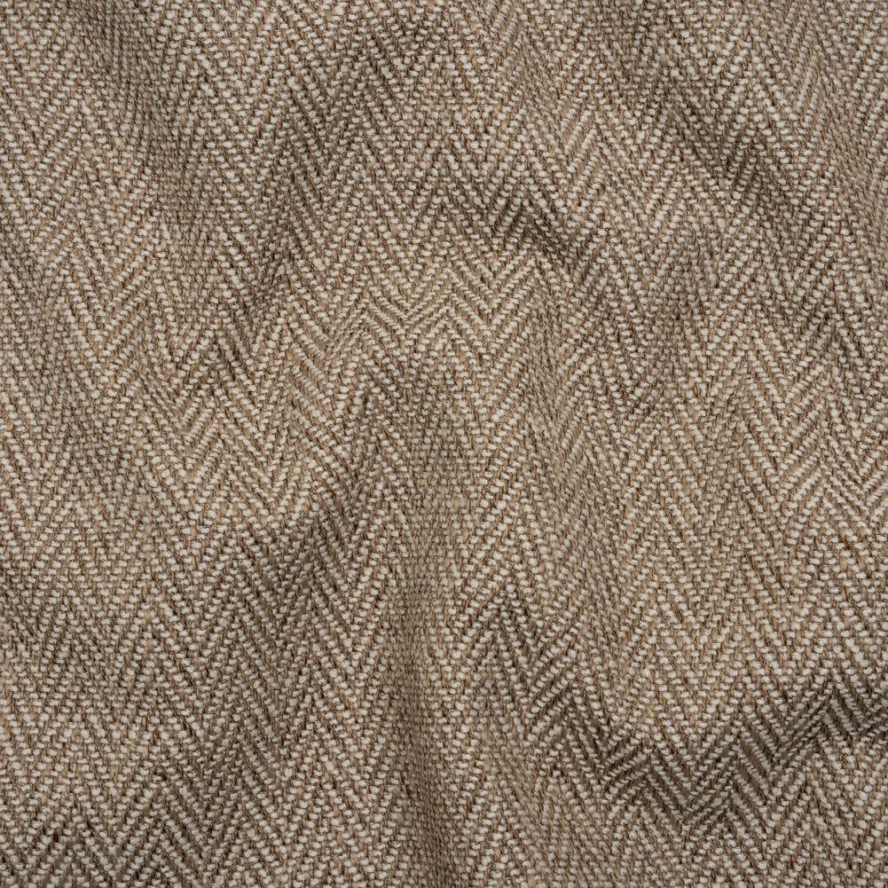 Recycled Polyester Home Decor Twill - Jute Herringbone - British Imported Recycled Polyester Home Decor Twill - Jute Herringbone - British Imported