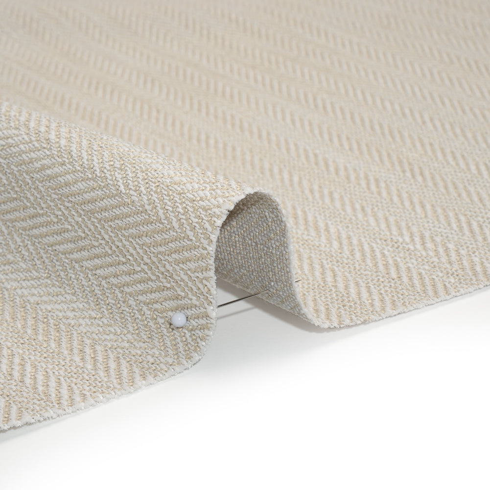 Recycled Polyester Home Decor Twill - Linen Herringbone - British Imported - Detail Recycled Polyester Home Decor Twill - Linen Herringbone - British Imported - Detail