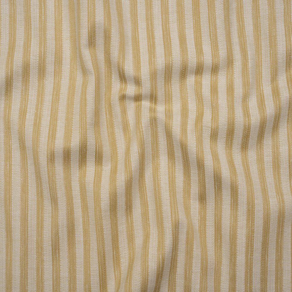 Cotton Blend Home Decor Jacquard - Maize Stripes - British Imported Cotton Blend Home Decor Jacquard - Maize Stripes - British Imported