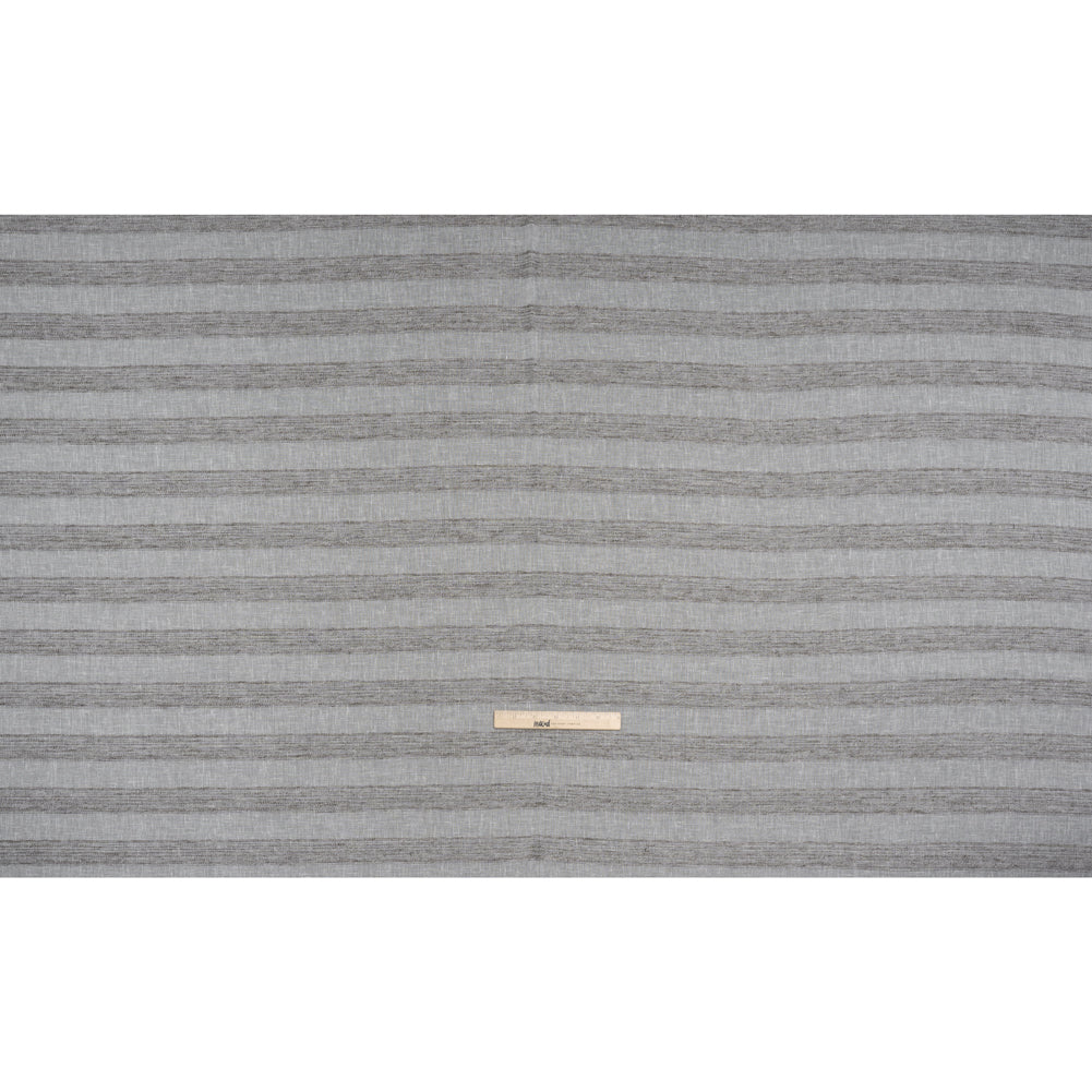Slubbed Double Wide Drapery Sheers Fabric - Stone Textured Stripes - British Imported - Full Slubbed Double Wide Drapery Sheers Fabric - Stone Textured Stripes - British Imported - Full