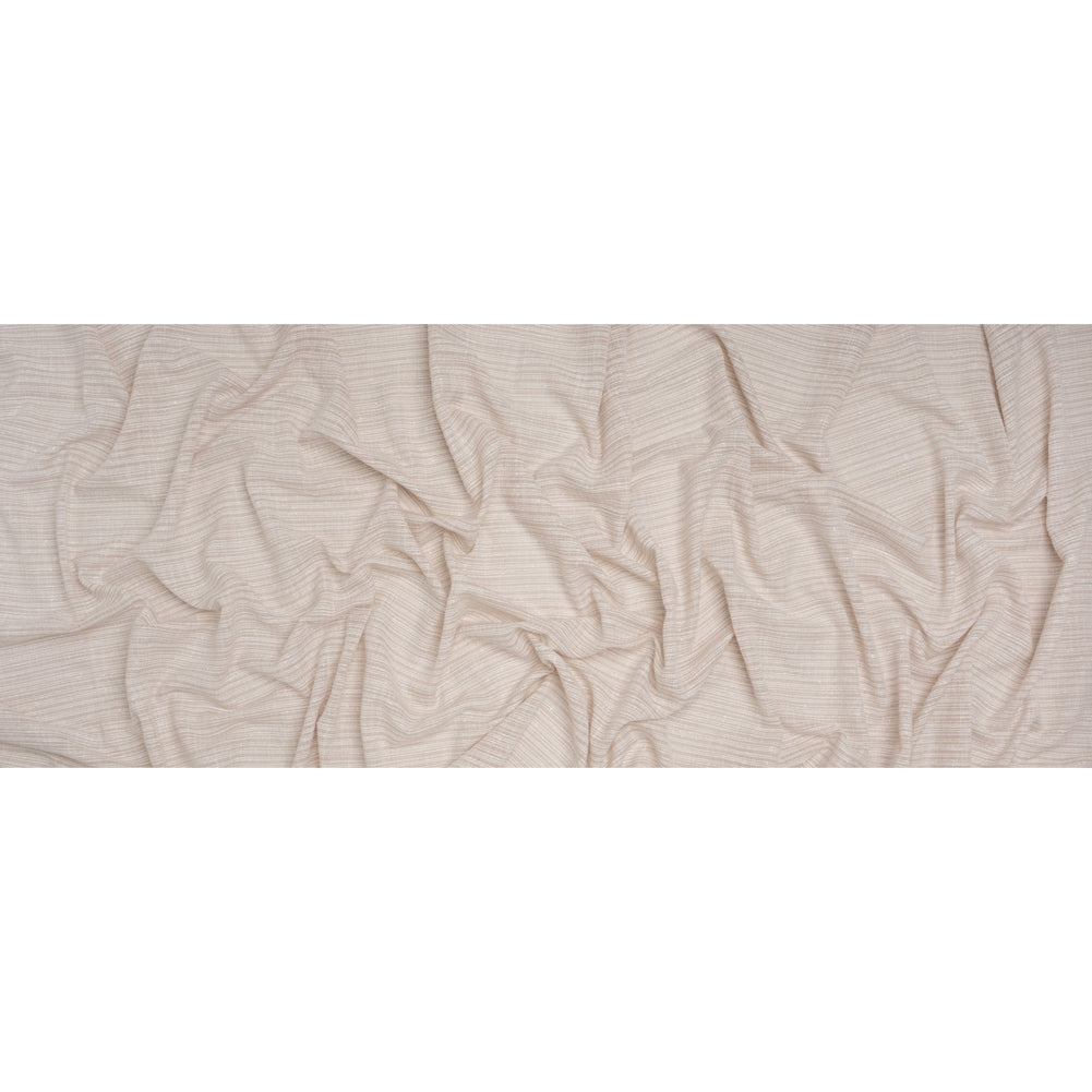 Slubbed Double Wide Drapery Sheers Woven Fabric - Flax - British Imported - Full Slubbed Double Wide Drapery Sheers Woven Fabric - Flax - British Imported - Full