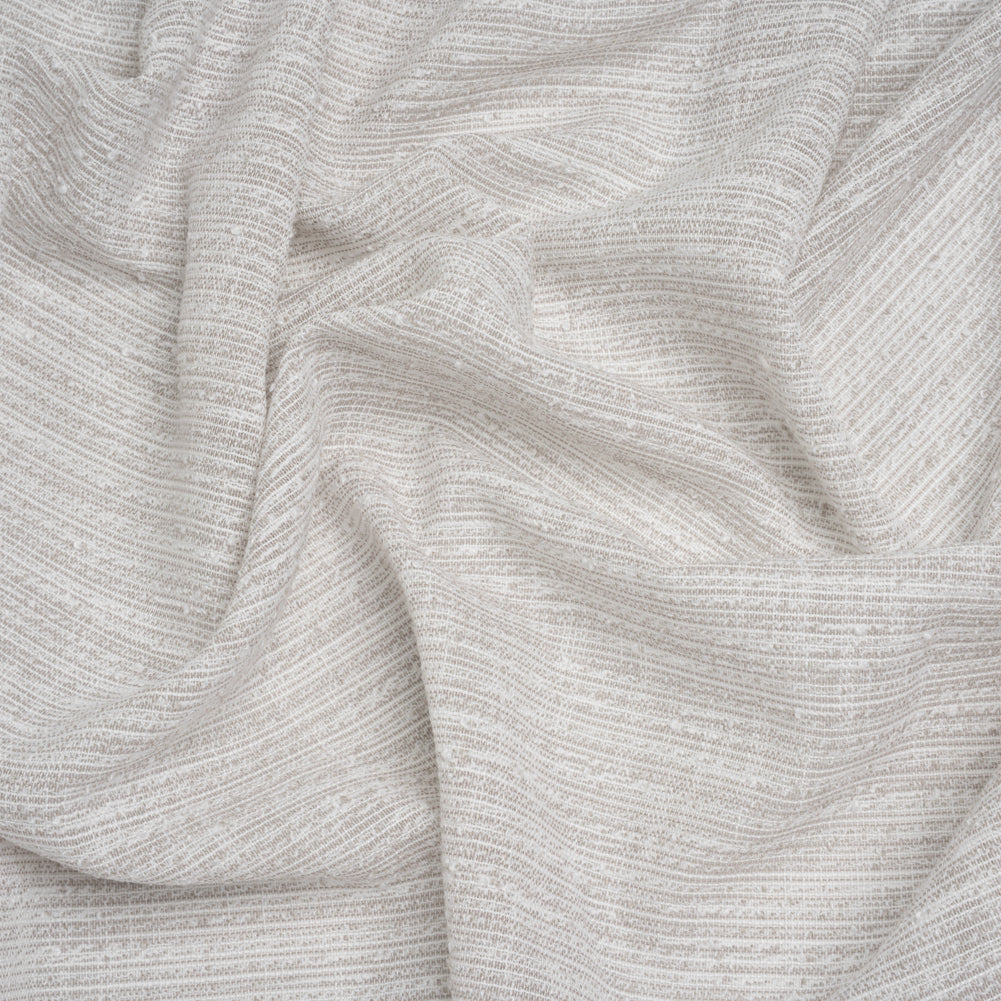 Slubbed Double Wide Drapery Sheers Woven Fabric - Pebble - British Imported Slubbed Double Wide Drapery Sheers Woven Fabric - Pebble - British Imported