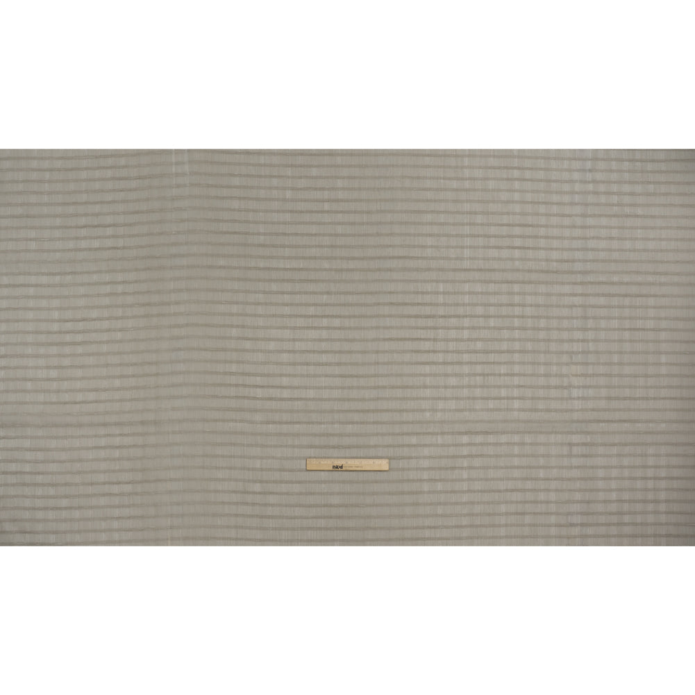 Double Wide Drapery Sheers Woven Fabric - Smoke Textured Checks - British Imported - Full Double Wide Drapery Sheers Woven Fabric - Smoke Textured Checks - British Imported - Full