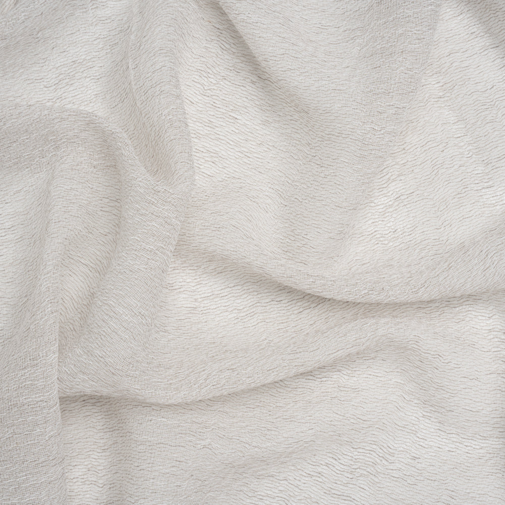 Wrinkled Look Loosely Woven Double Wide Drapery Sheers Fabric - Pebble - British Imported Wrinkled Look Loosely Woven Double Wide Drapery Sheers Fabric - Pebble - British Imported