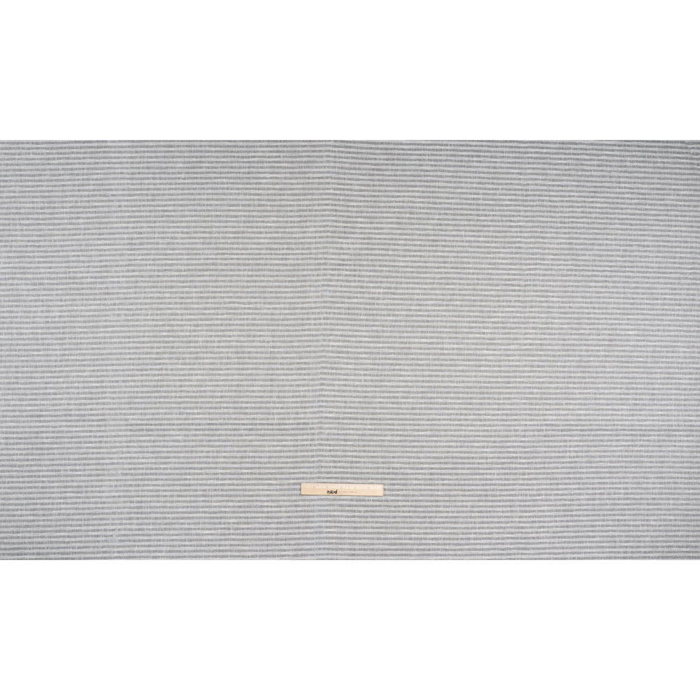 Slubbed Double Wide Drapery Sheers Woven - Chalk Sheer Stripes - British Imported Slubbed Double Wide Drapery Sheers Woven - Chalk Sheer Stripes - British Imported