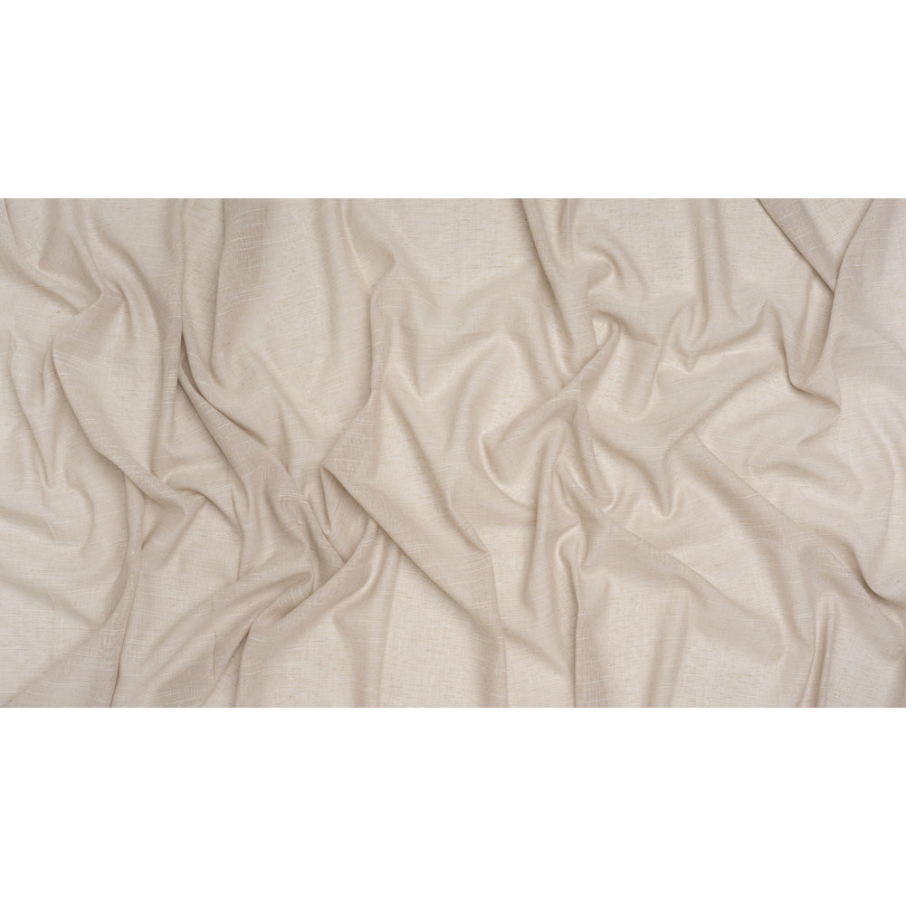 Slubbed Cotton and Linen Double Wide Drapery Sheers Fabric - Smoke Heathered - British Imported - Full Slubbed Cotton and Linen Double Wide Drapery Sheers Fabric - Smoke Heathered - British Imported - Full