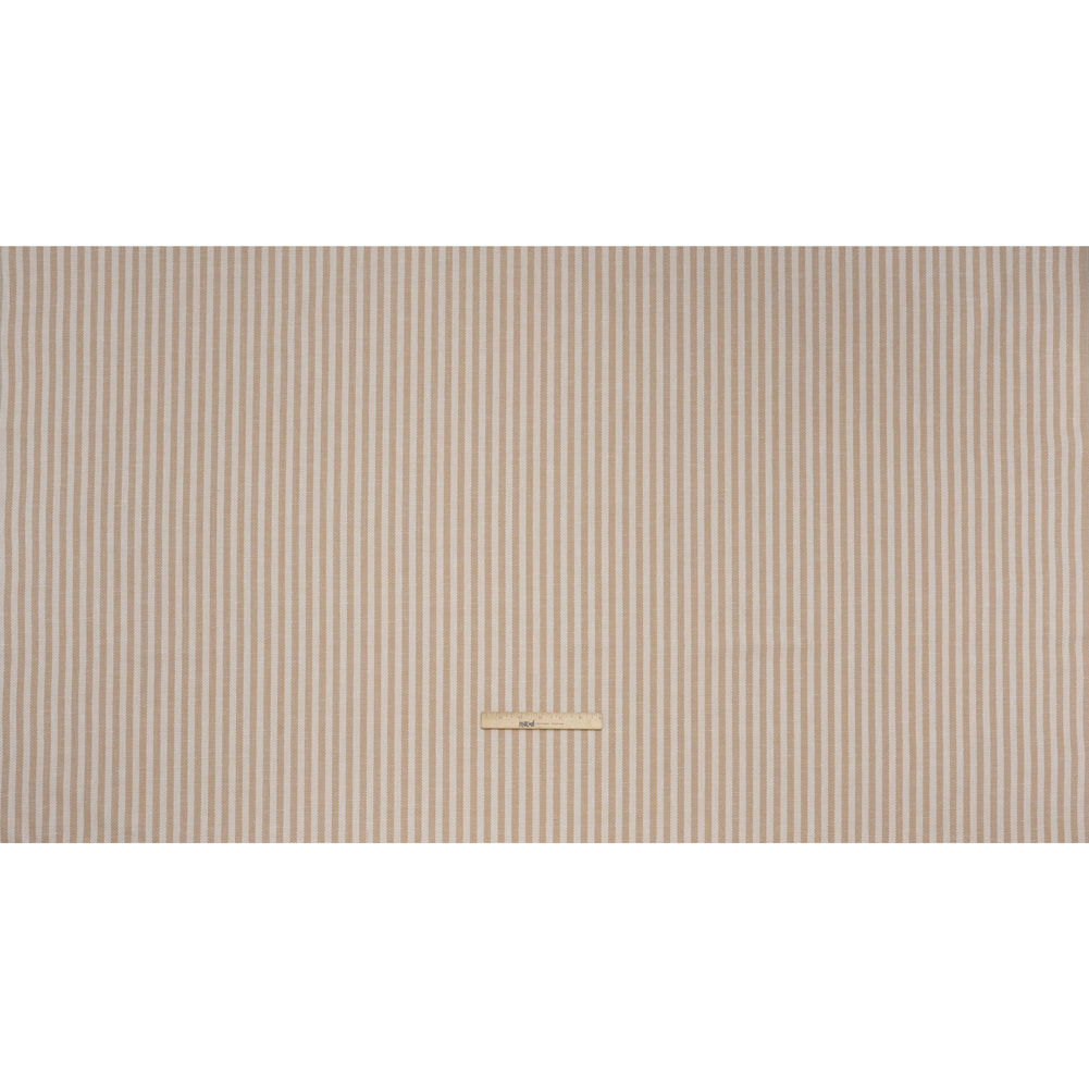 Polyester and Cotton Herringbone Twill - Dusky Pink Stripes - British Imported Full Polyester and Cotton Herringbone Twill - Dusky Pink Stripes - British Imported Full