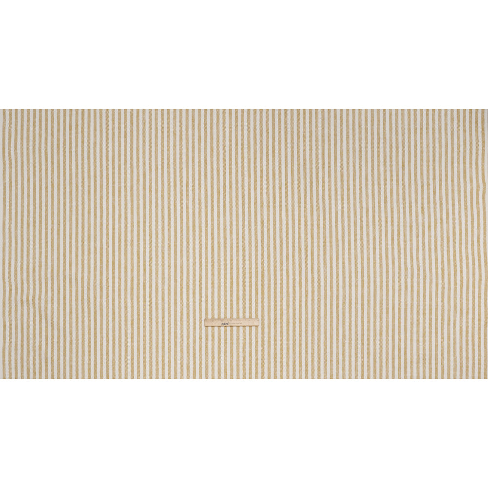 Polyester and Cotton Herringbone Twill - Sunflower Stripes - British Imported Full Polyester and Cotton Herringbone Twill - Sunflower Stripes - British Imported Full