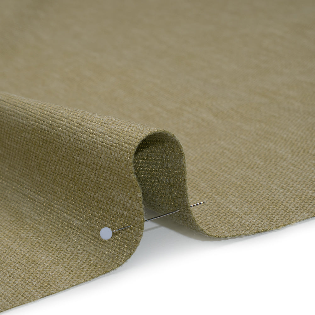 Slubbed Recycled Polyester Home Decor Woven - Pistachio Heathered - British Imported Slubbed Recycled Polyester Home Decor Woven - Pistachio Heathered - British Imported