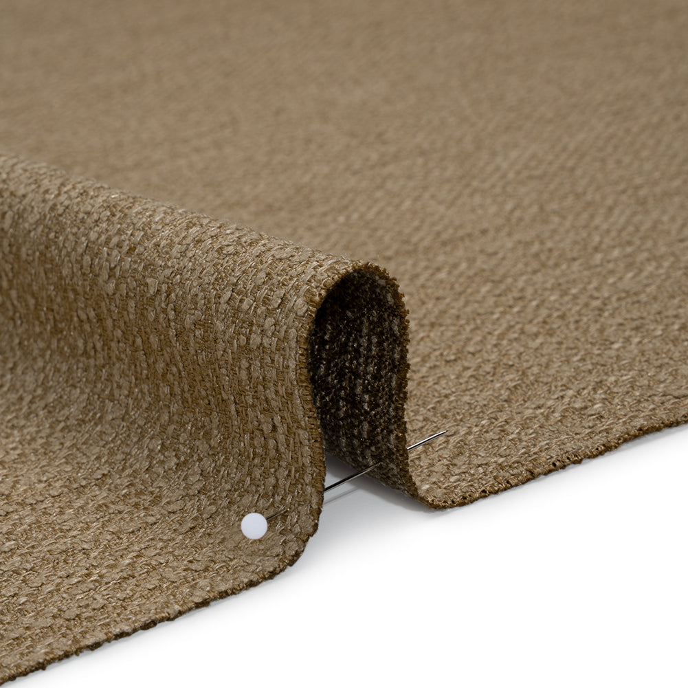 Recycled Polyester Slubbed Boucle Woven - Jute - British Imported Recycled Polyester Slubbed Boucle Woven - Jute - British Imported