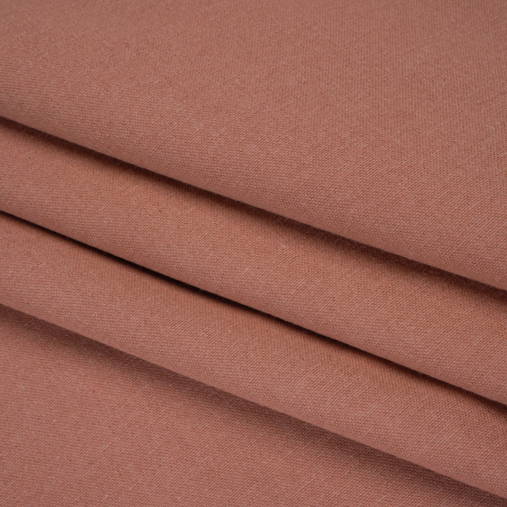 Brushed Cotton and Linen Woven - Blush - British Imported Brushed Cotton and Linen Woven - Blush - British Imported