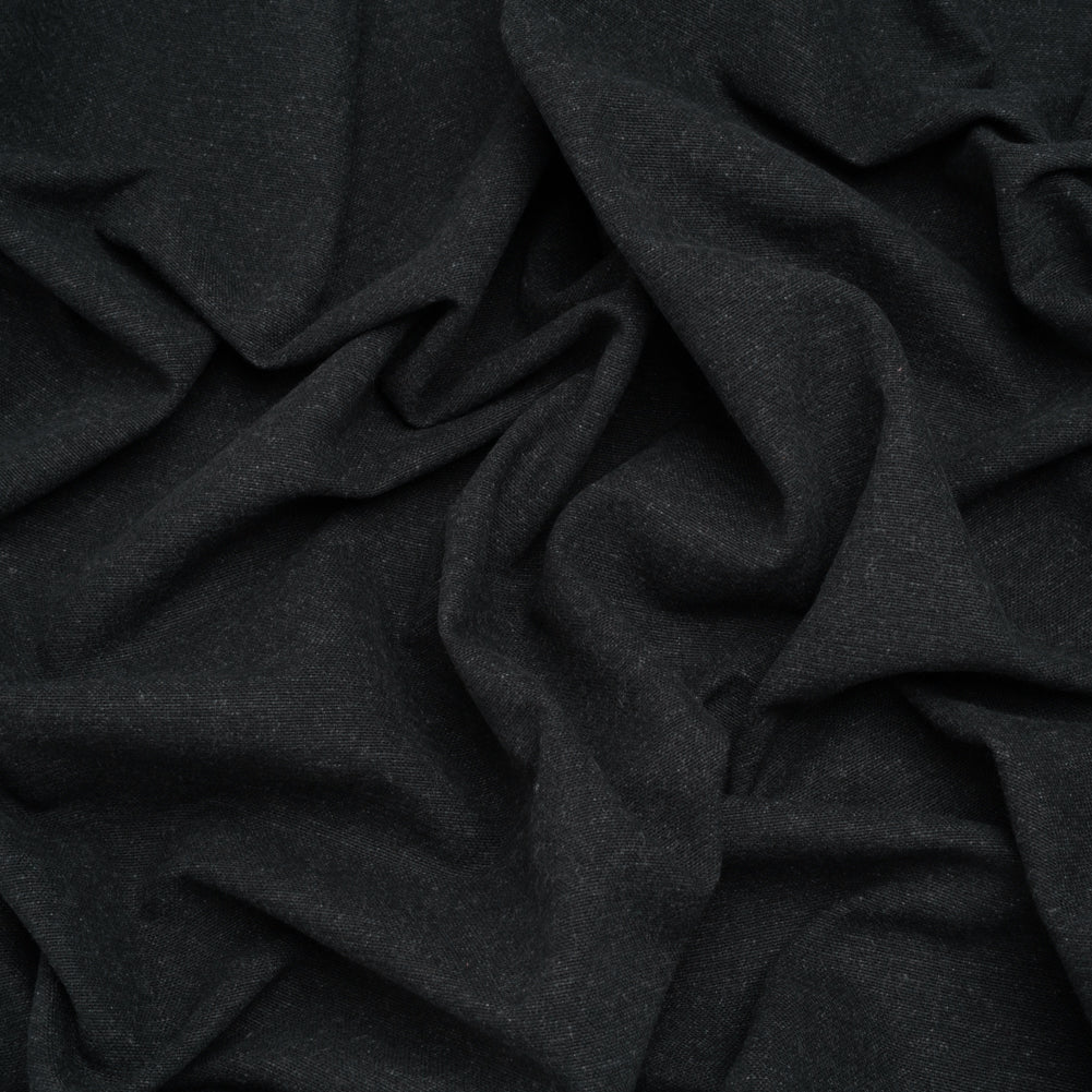 Double Wide Brushed Cotton and Linen Woven - Carbon - British Imported Double Wide Brushed Cotton and Linen Woven - Carbon - British Imported