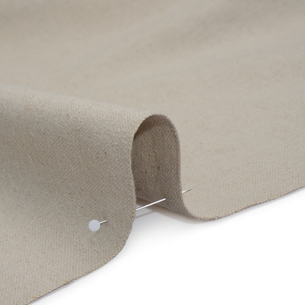 Double Wide Brushed Cotton and Linen Woven - Dove - British Imported Double Wide Brushed Cotton and Linen Woven - Dove - British Imported