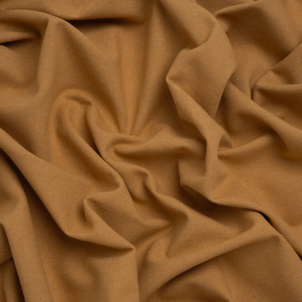 Double Wide Brushed Cotton and Linen Woven - Honey - British Imported Double Wide Brushed Cotton and Linen Woven - Honey - British Imported