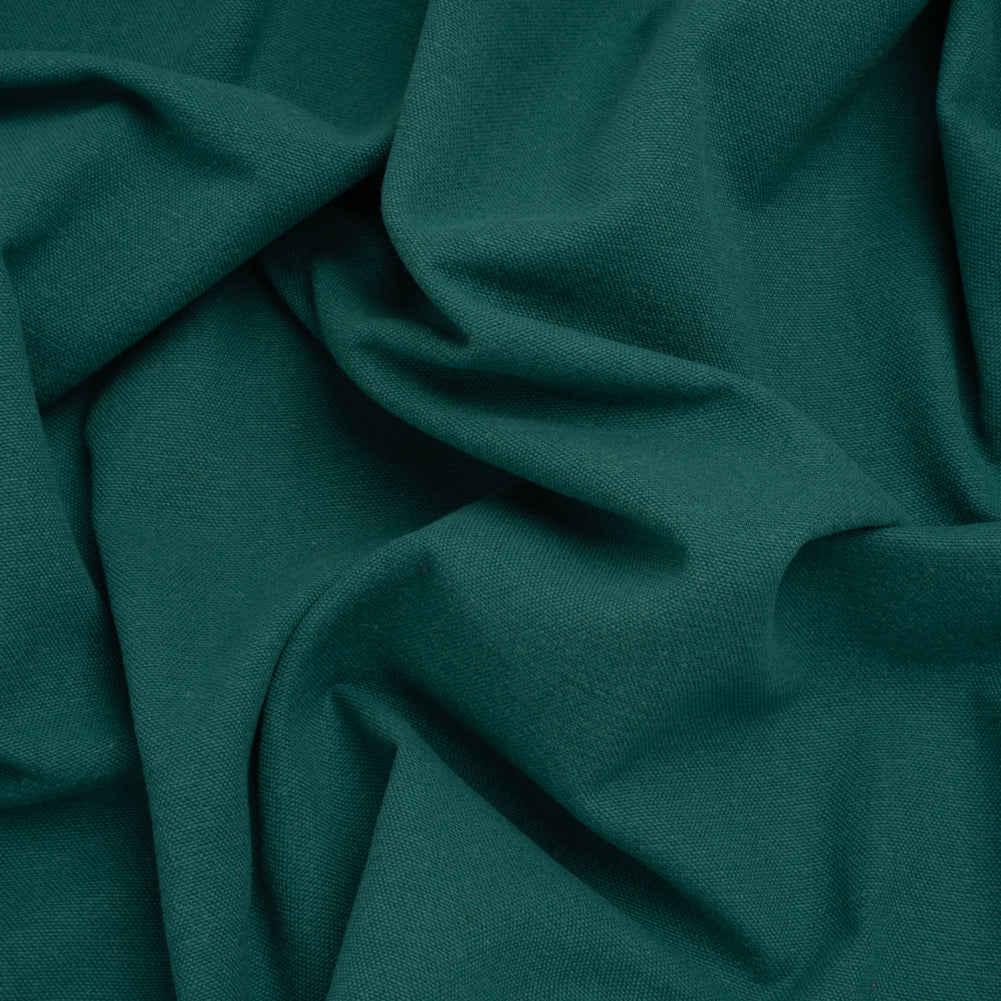 Brushed Cotton and Linen Woven - Kingfisher - British Imported Brushed Cotton and Linen Woven - Kingfisher - British Imported