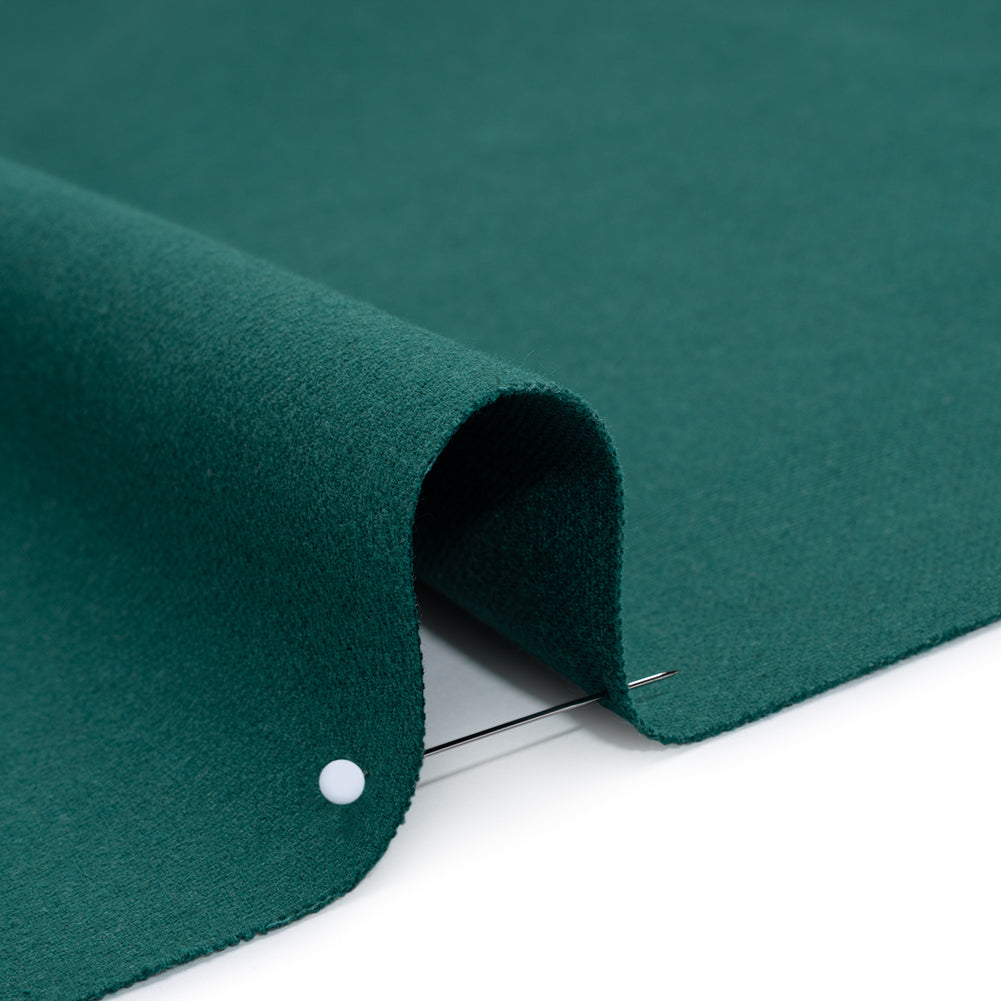 Double Wide Brushed Cotton and Linen Woven - Kingfisher - British Imported Double Wide Brushed Cotton and Linen Woven - Kingfisher - British Imported