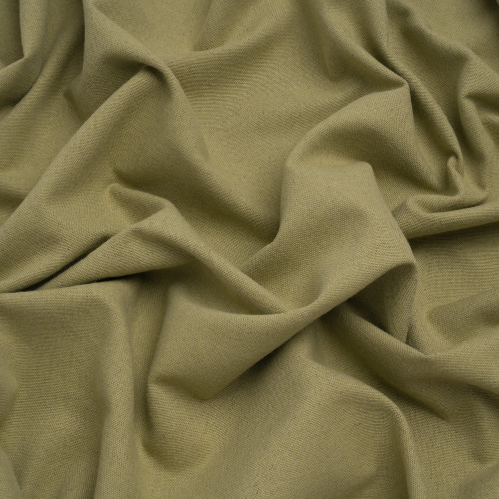 Brushed Cotton and Linen Woven - Leaf - British Imported Brushed Cotton and Linen Woven - Leaf - British Imported