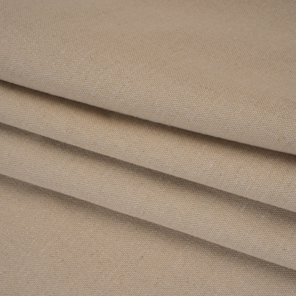Brushed Cotton and Linen Woven - Putty - British Imported Brushed Cotton and Linen Woven - Putty - British Imported