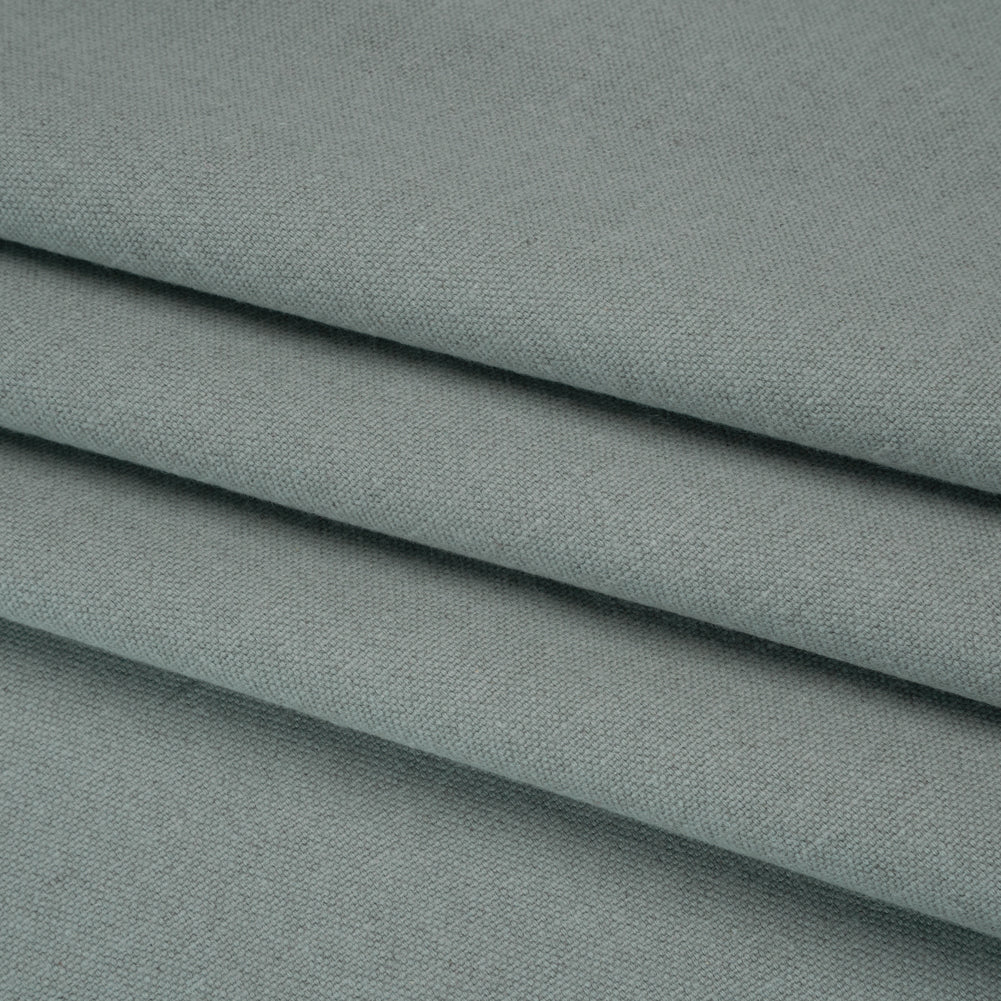 Double Wide Brushed Cotton and Linen Woven - Seaspray - British Imported Double Wide Brushed Cotton and Linen Woven - Seaspray - British Imported