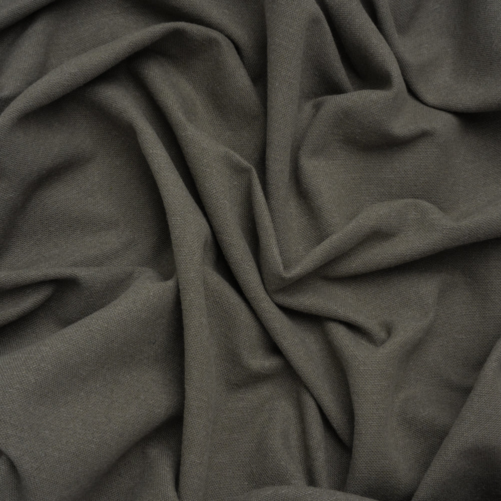 Double Wide Brushed Cotton and Linen Woven - Slate - British Imported Double Wide Brushed Cotton and Linen Woven - Slate - British Imported