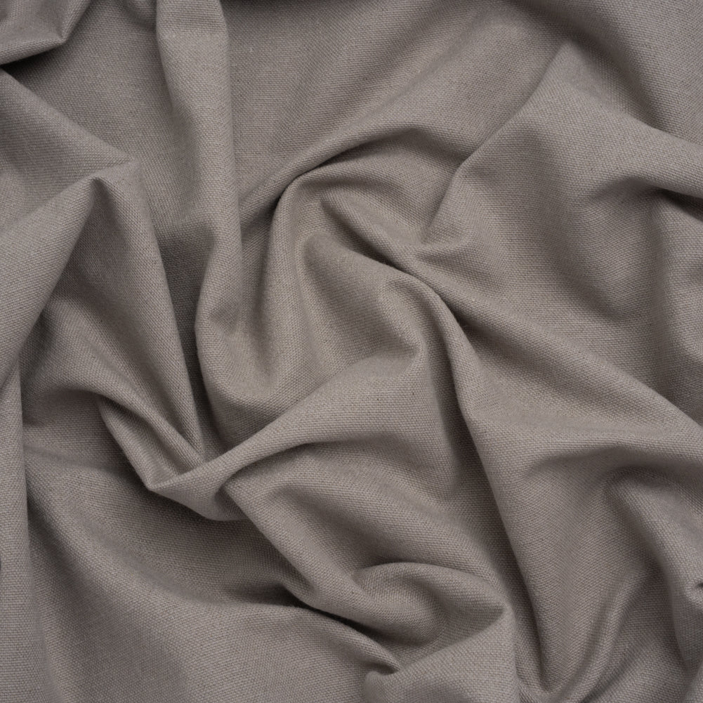 Brushed Cotton and Linen Woven - Smoke - British Imported Brushed Cotton and Linen Woven - Smoke - British Imported