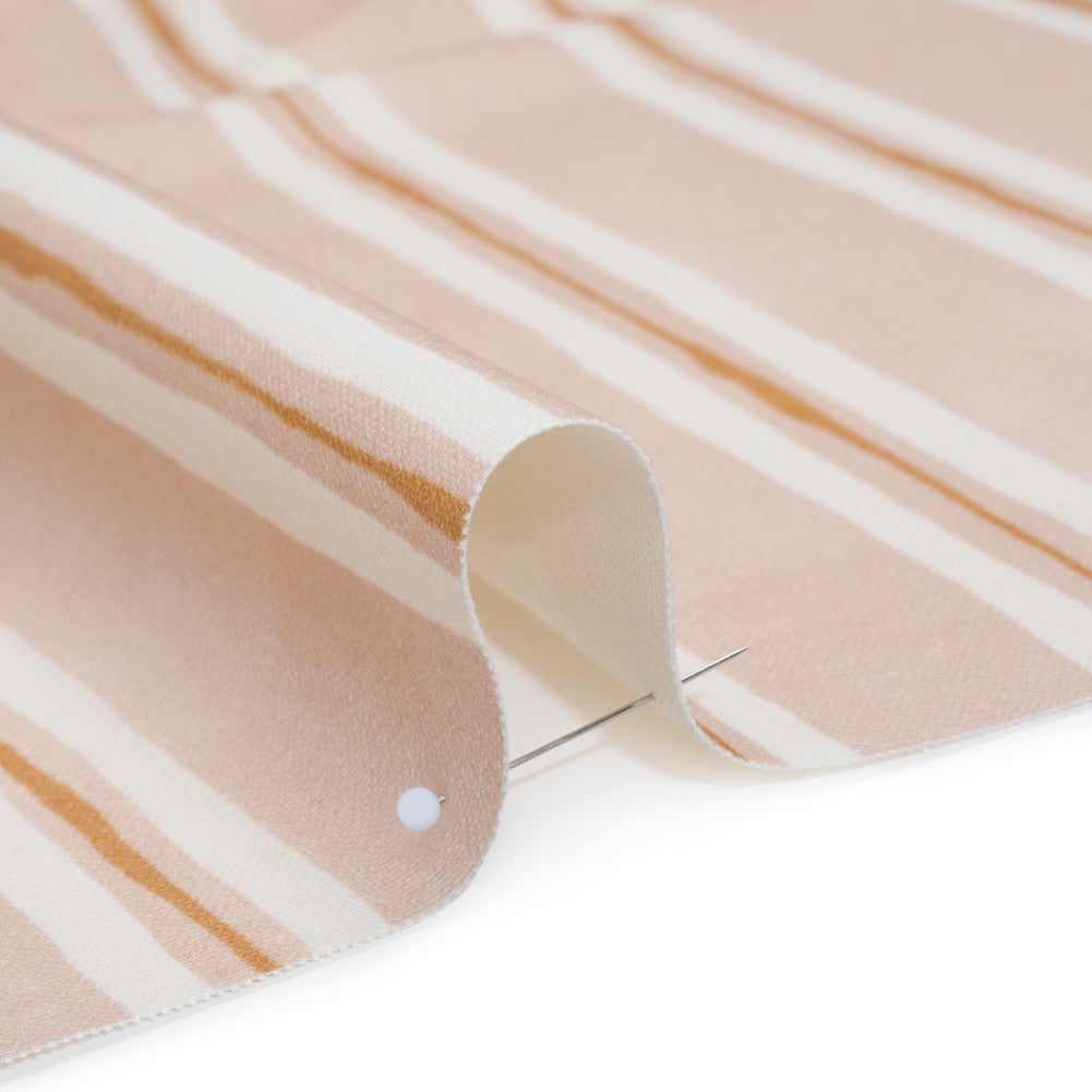 Brushed Cotton and Linen Canvas Print - Plaster Painted Stripes - British Imported Brushed Cotton and Linen Canvas Print - Plaster Painted Stripes - British Imported