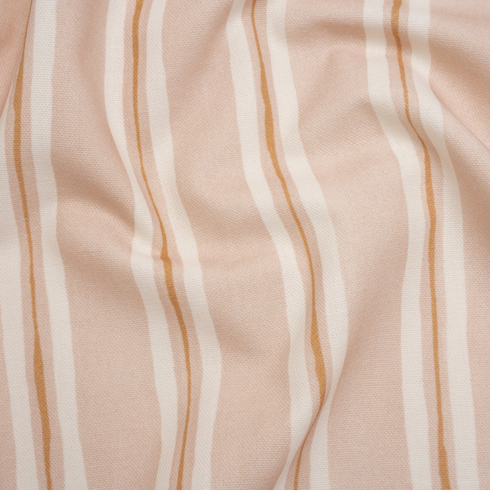 Brushed Cotton and Linen Canvas Print - Plaster Painted Stripes - British Imported Brushed Cotton and Linen Canvas Print - Plaster Painted Stripes - British Imported