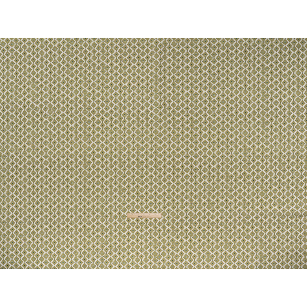 Brushed Cotton and Linen Canvas Print - Pistachio Small Geometric Diamonds - British Imported Brushed Cotton and Linen Canvas Print - Pistachio Small Geometric Diamonds - British Imported