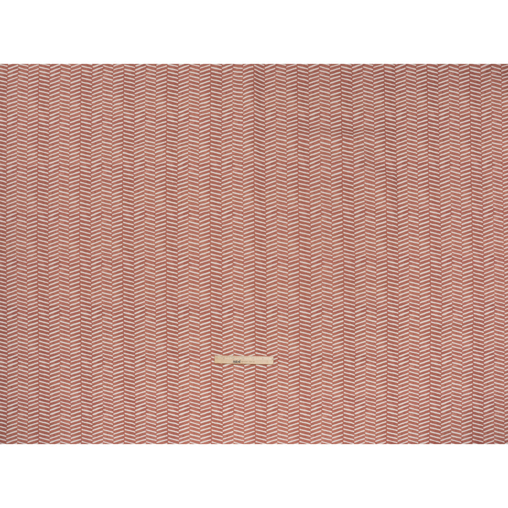 Brushed Cotton and Linen Canvas Print - Berry Painted Herringbone - British Imported Brushed Cotton and Linen Canvas Print - Berry Painted Herringbone - British Imported