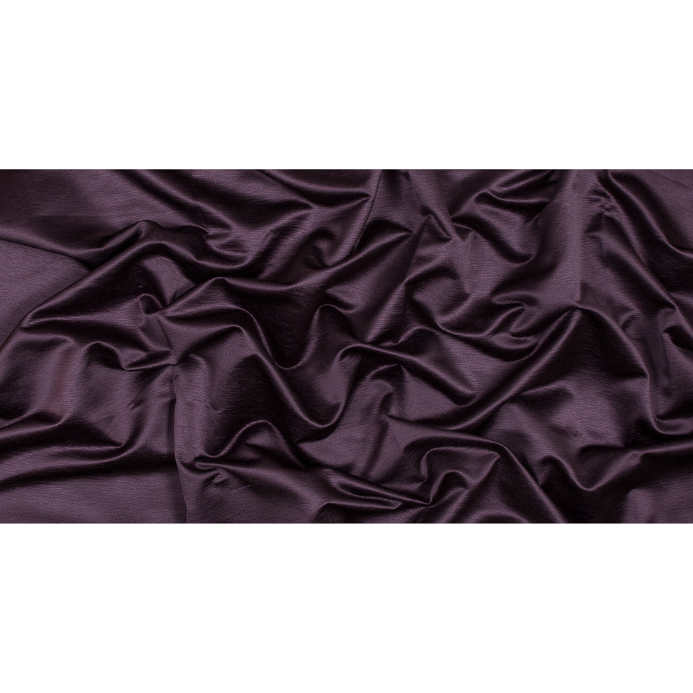 Luminous Textural Polyester Woven - Aubergine - British Imported Full Luminous Textural Polyester Woven - Aubergine - British Imported Full