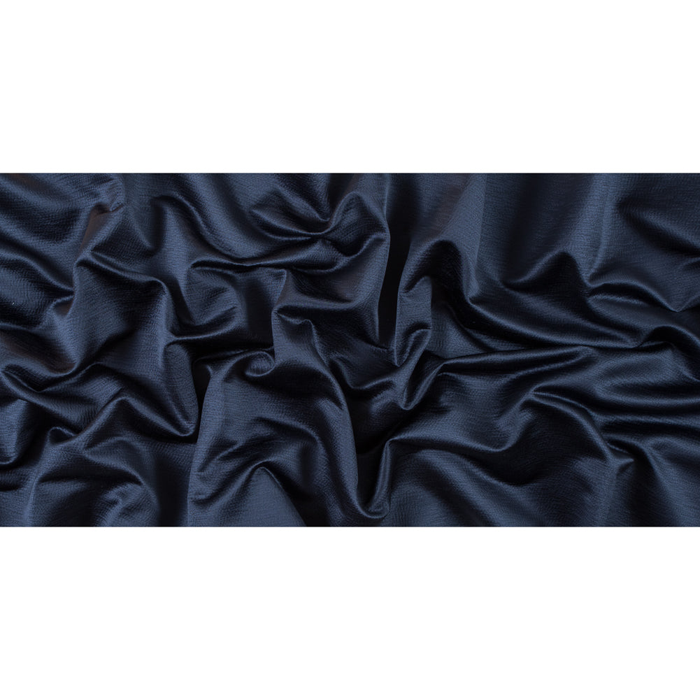 Luminous Textural Polyester Woven - Indigo - British Imported Full Luminous Textural Polyester Woven - Indigo - British Imported Full