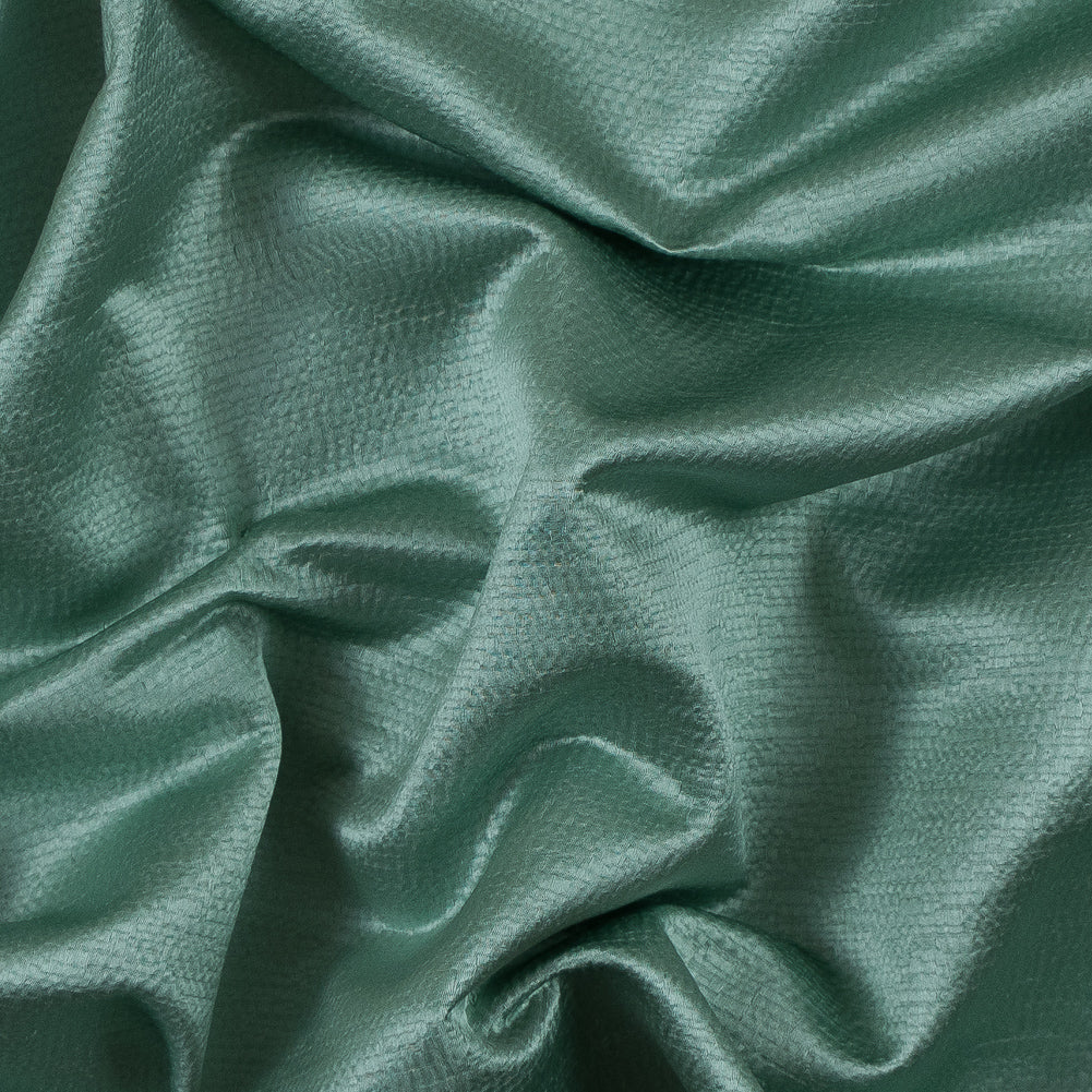 Luminous Textural Polyester Woven - Aqua - British Imported Luminous Textural Polyester Woven - Aqua - British Imported