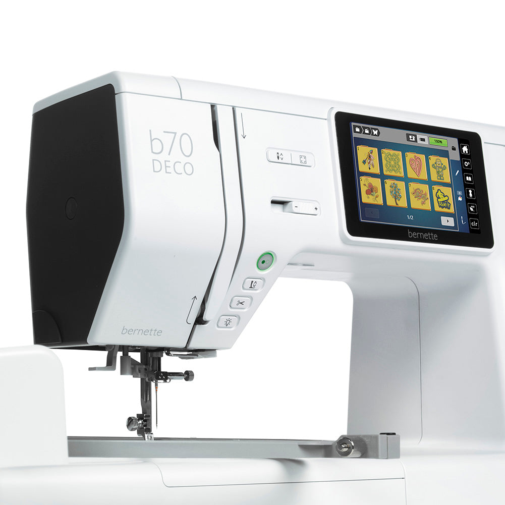 bernette 70 DECO - Computerized Embroidery Machine with Touchscreen bernette 70 DECO - Computerized Embroidery Machine with Touchscreen