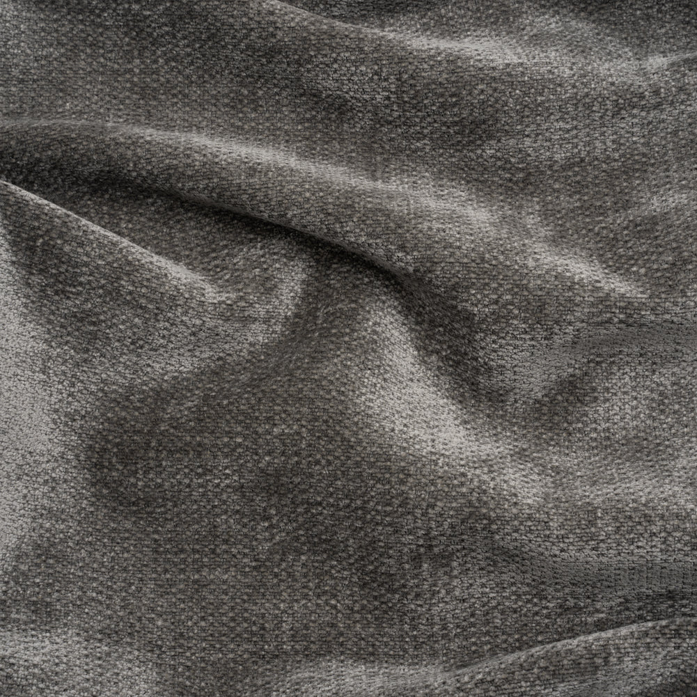 Chenille Upholstery Woven - Pewter - Lanton Collection Chenille Upholstery Woven - Pewter - Lanton Collection