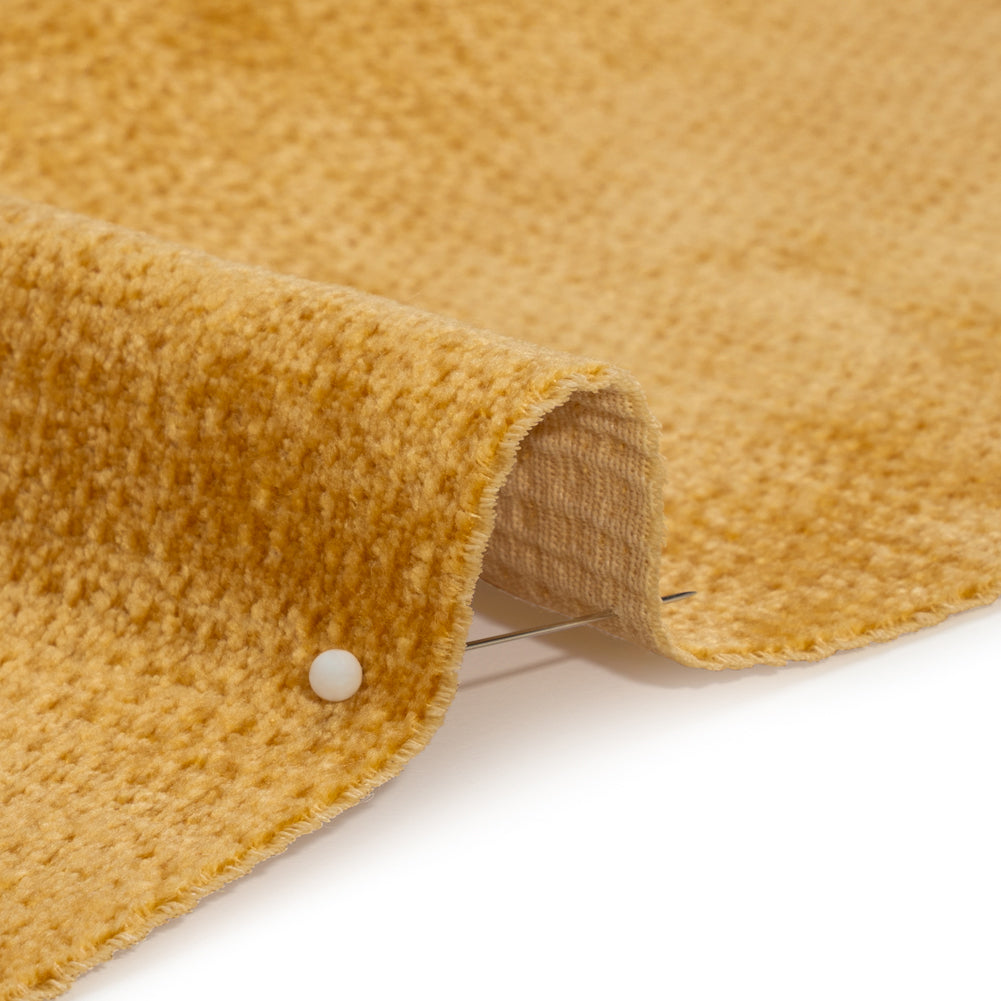 Chenille Upholstery Woven - Saffron - Lanton Collection Detail Chenille Upholstery Woven - Saffron - Lanton Collection Detail