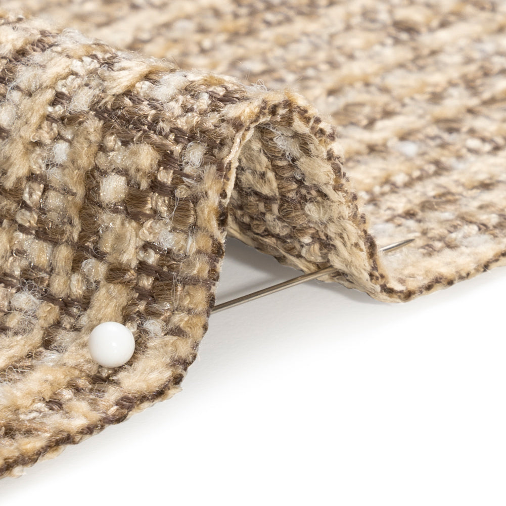 Tweed Upholstery Chenille - Cafe Striated - Caprona Collection Detail Tweed Upholstery Chenille - Cafe Striated - Caprona Collection Detail