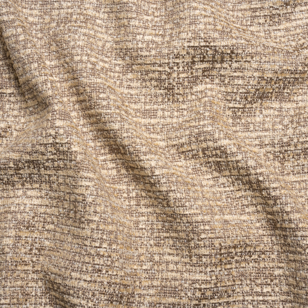 Tweed Upholstery Chenille - Cafe Striated - Caprona Collection Tweed Upholstery Chenille - Cafe Striated - Caprona Collection