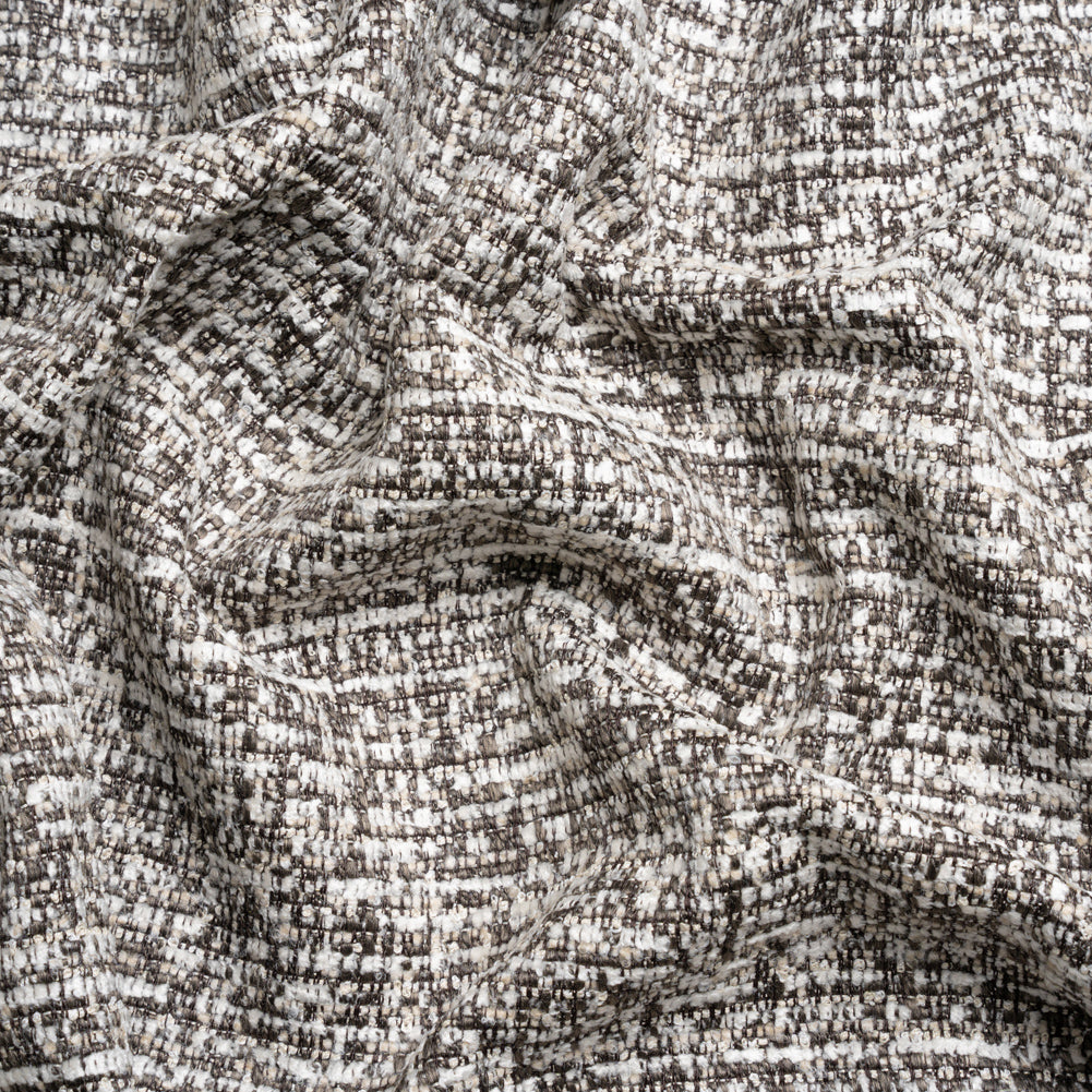Tweed Upholstery Chenille - Tuxedo Striated - Caprona Collection Tweed Upholstery Chenille - Tuxedo Striated - Caprona Collection