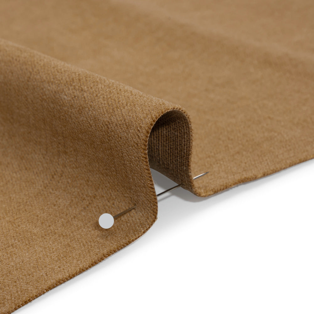Polyester and Cotton Upholstery Velvet - Caramel - Corry Collection Detail Polyester and Cotton Upholstery Velvet - Caramel - Corry Collection Detail
