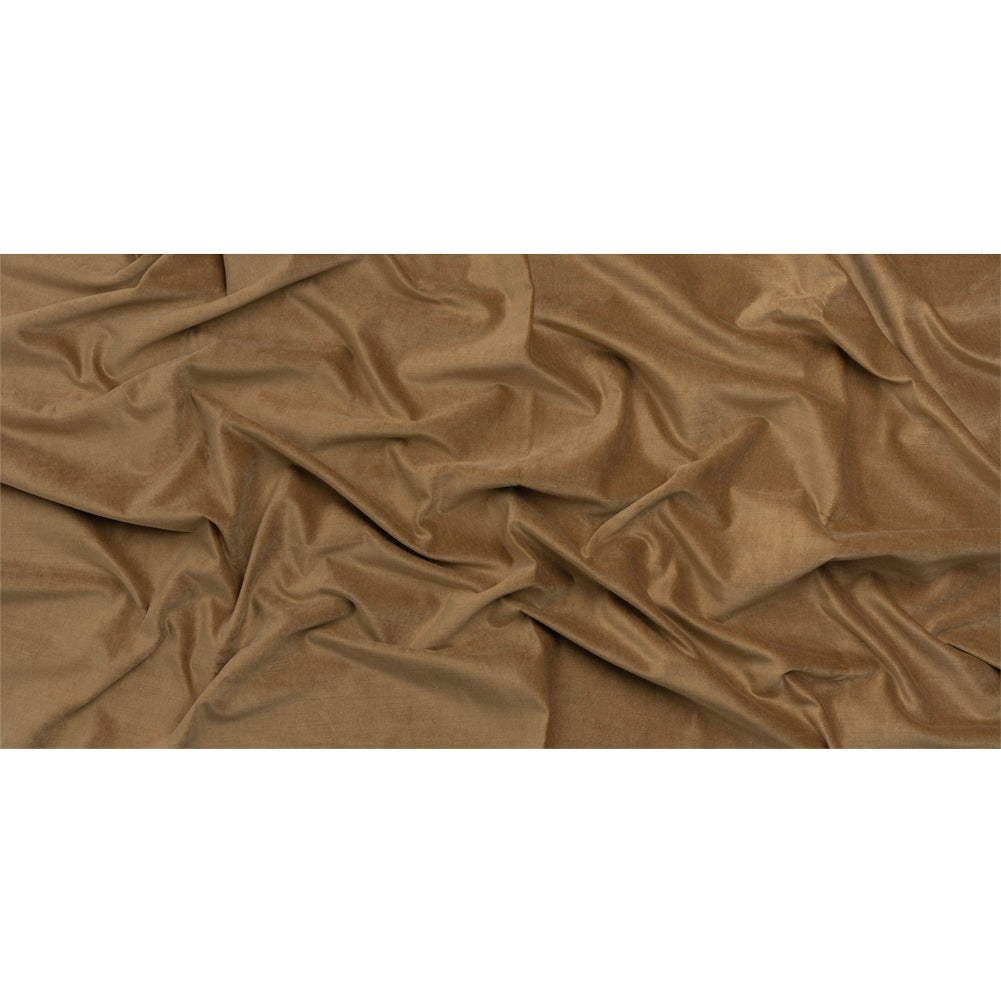Polyester and Cotton Upholstery Velvet - Caramel - Corry Collection Full Polyester and Cotton Upholstery Velvet - Caramel - Corry Collection Full