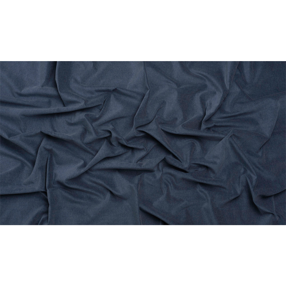 Polyester and Cotton Upholstery Velvet - Indigo - Corry Collection Full Polyester and Cotton Upholstery Velvet - Indigo - Corry Collection Full