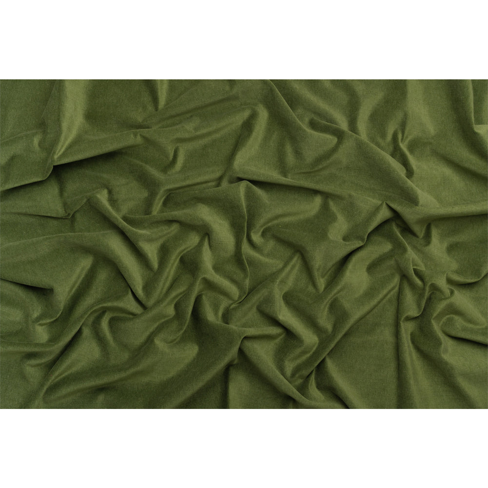 Polyester and Cotton Upholstery Velvet - Moss - Corry Collection Full Polyester and Cotton Upholstery Velvet - Moss - Corry Collection Full